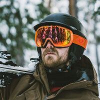 SKIBRILLE "PHEOS QMM" BLACK MATT QMM GREEN SPH.